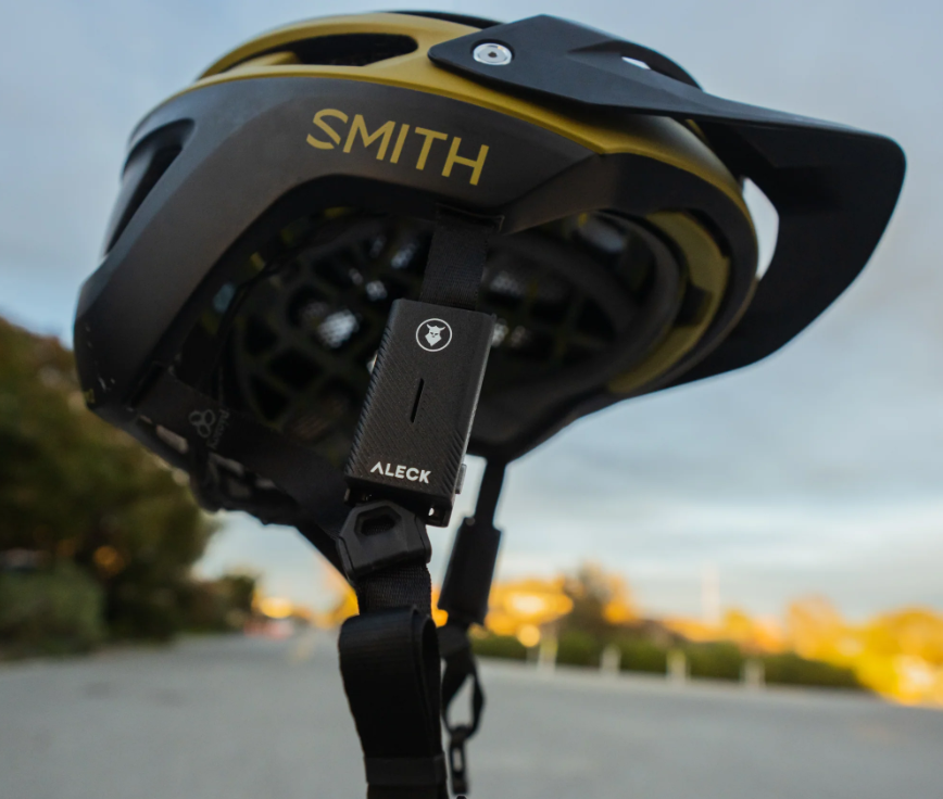 The Aleck Punks headphones clip onto your helmet straps