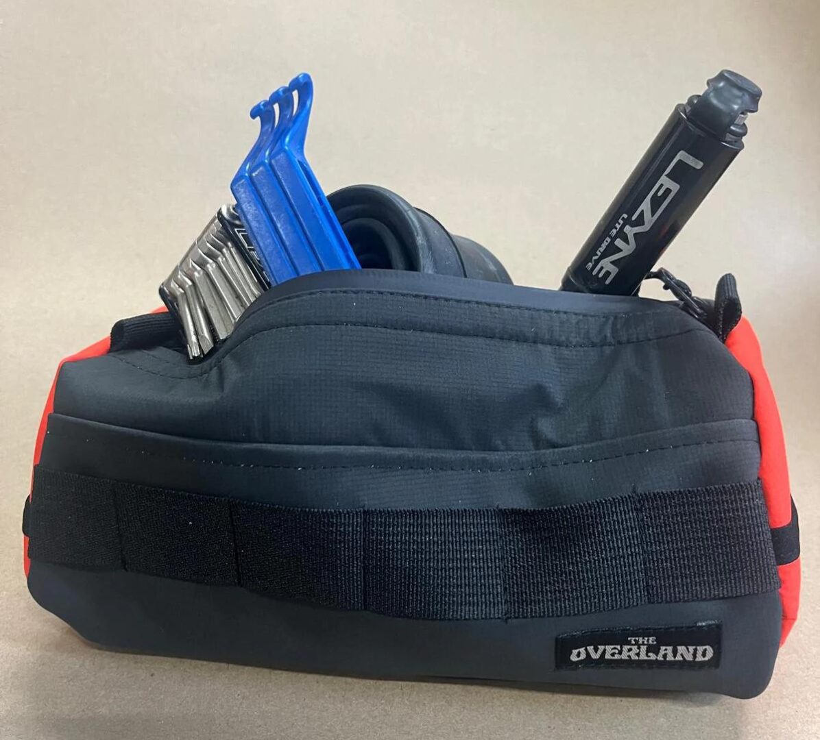 The Overland Vessel Bar Bag is made from forgotten fabrics