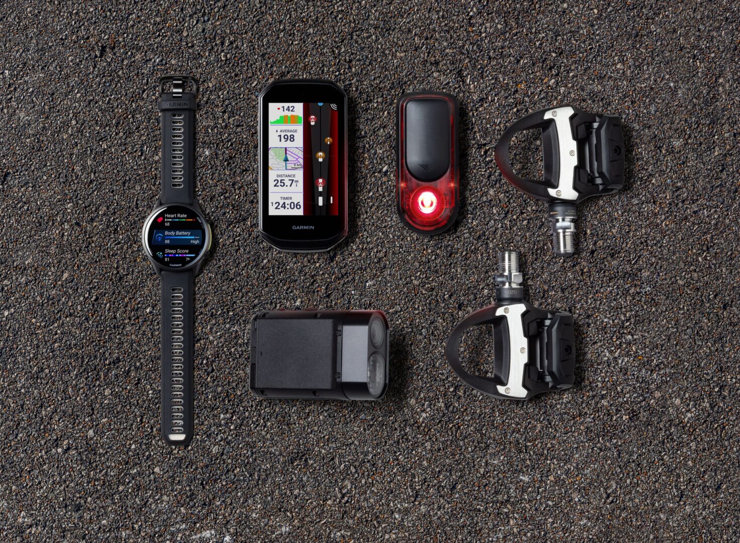 the Varia RearVue 820 alongside Garmin's other cycling tech